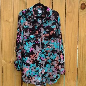 Boutique brand Long sleeve tunic length blouse